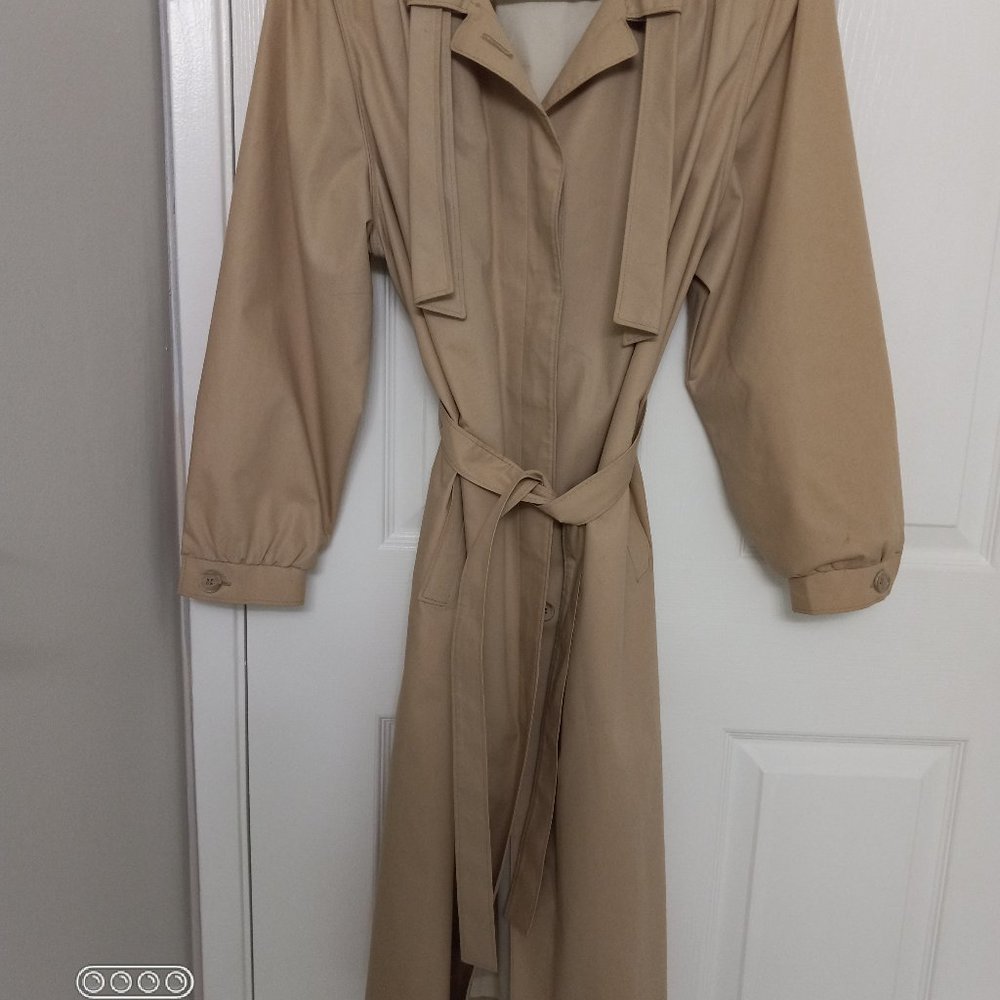 London Fog Maincoats Trench Raincoat Vintage 1958 Size 12P